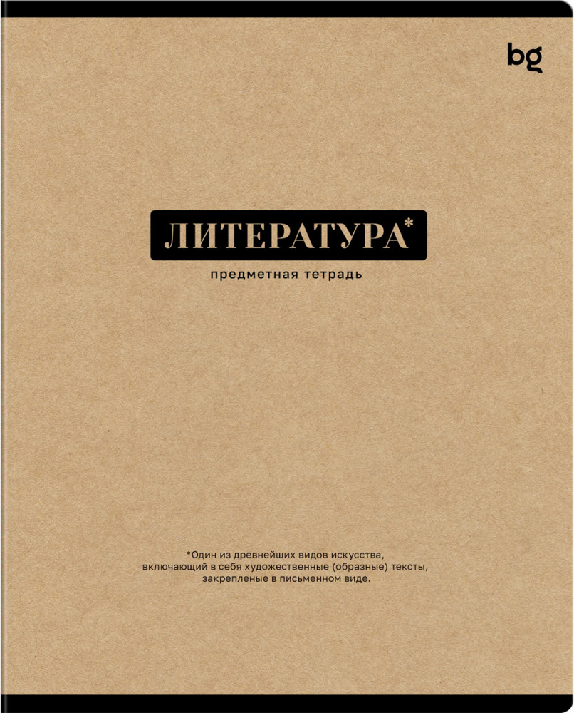 Тетрадь предметная «Литература» | Крафт | BG