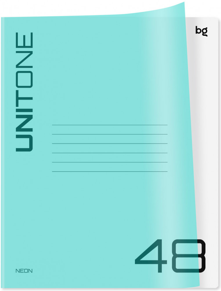 Тетрадь с пластиковой обложкой «Neon» | UniTone | BG