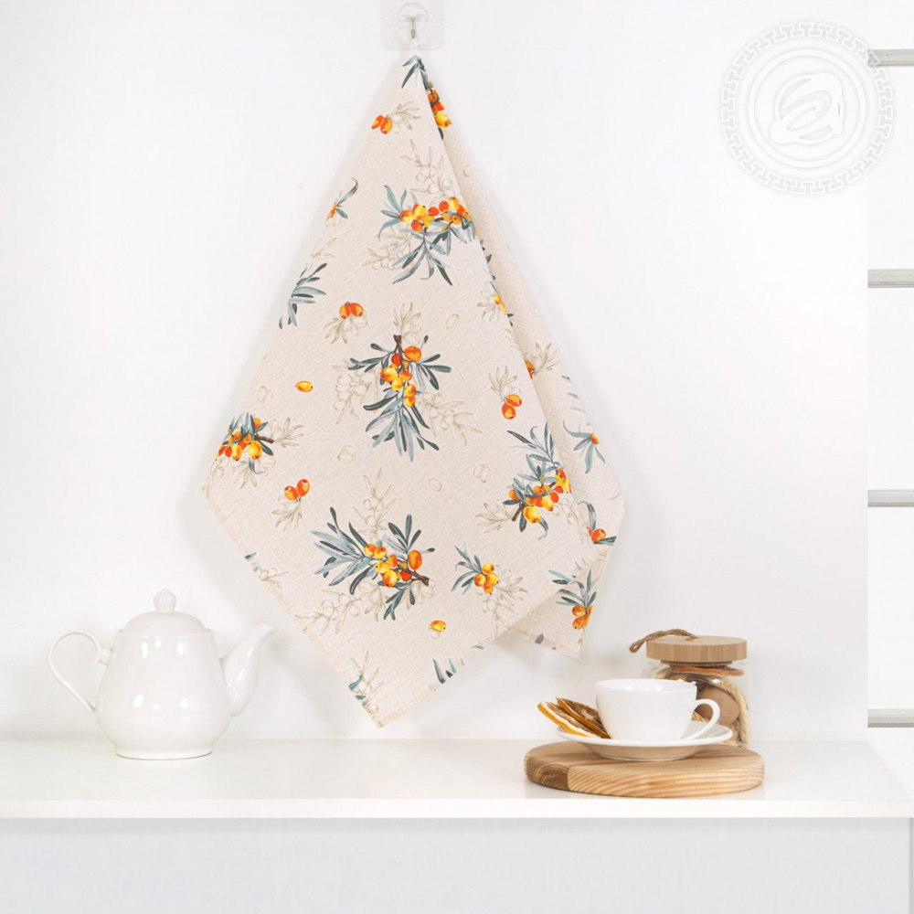 Полотенце кухонное «Облепиха» | Полотенца из рогожки | АртДизайн