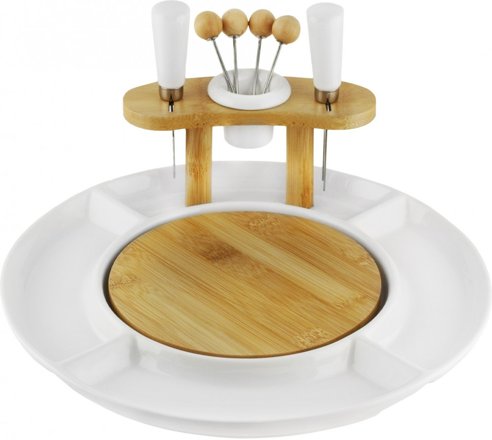 Блюдо-доска сервировочное для сыра с приборами «Bamboo» | Bamboo | Lenardi