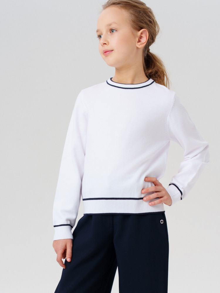 Джемпер трикотажный для девочек | PlayToday