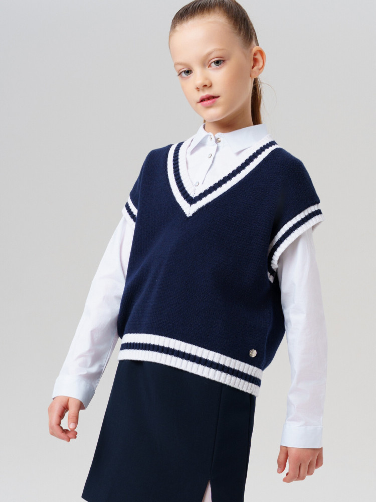 Жилет трикотажный для девочек | PlayToday