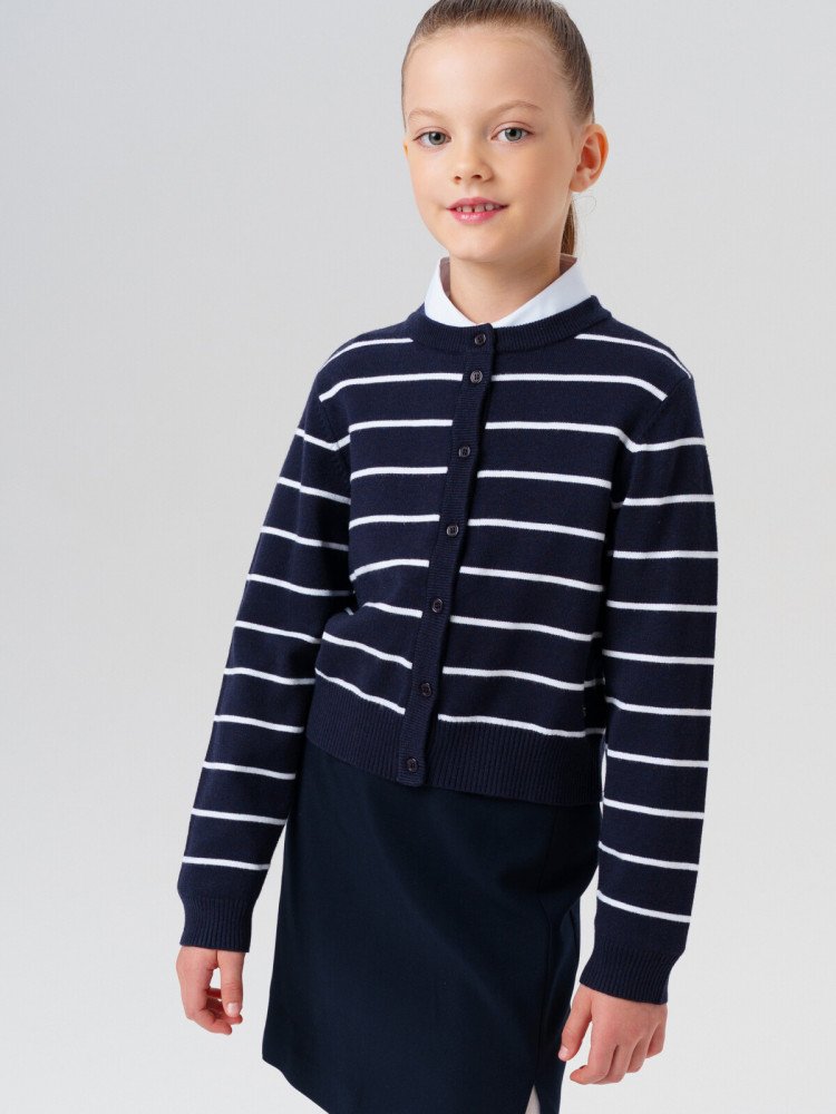 Кардиган трикотажный для девочек | PlayToday