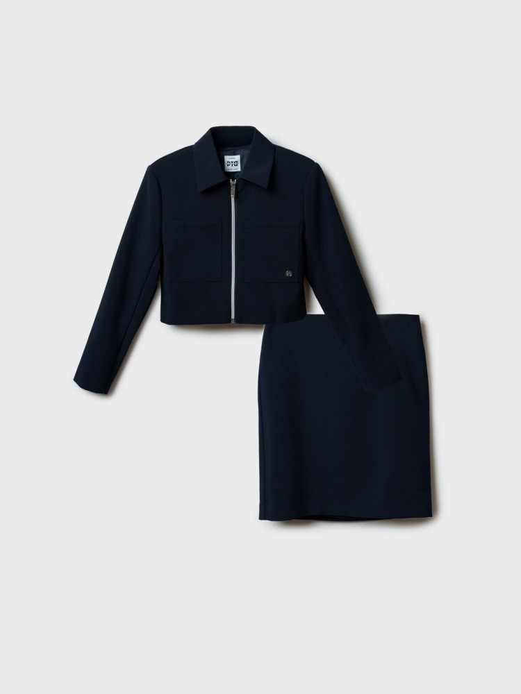 Комплект текстильный для девочек: жакет, юбка | PlayToday