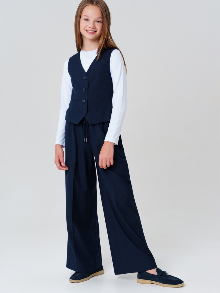 Комплект текстильный для девочек: жилет, брюки | PlayToday