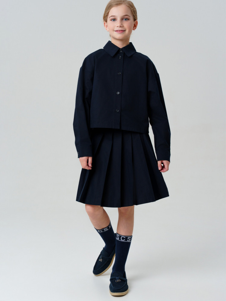 Комплект текстильный для девочек: рубашка, юбка | PlayToday