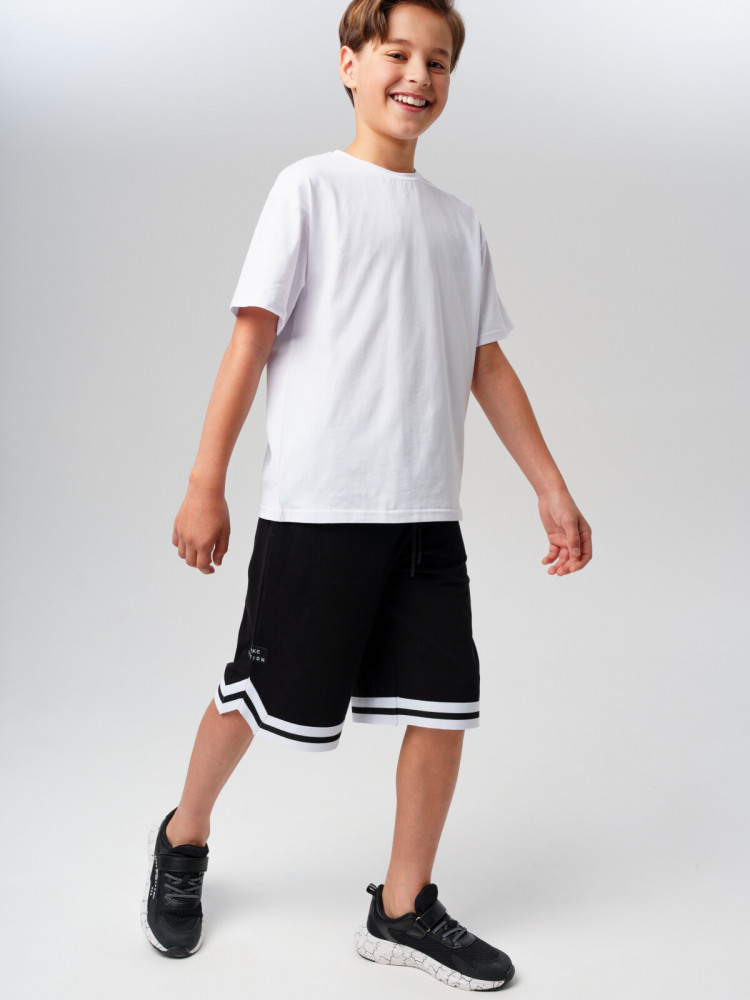 Комплект трикотажный для мальчиков: футболка, шорты | PlayToday