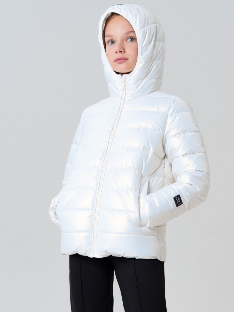 Куртка текстильная с полиуретановым покрытием для девочек | PlayToday