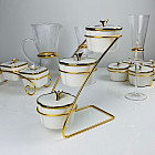 белый/золотой