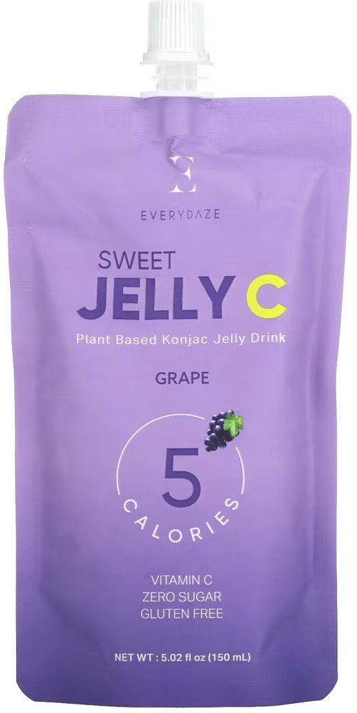 Пюре из конжака на растительной основе со вкусом винограда «Sweet Jelly C» | Everydaze