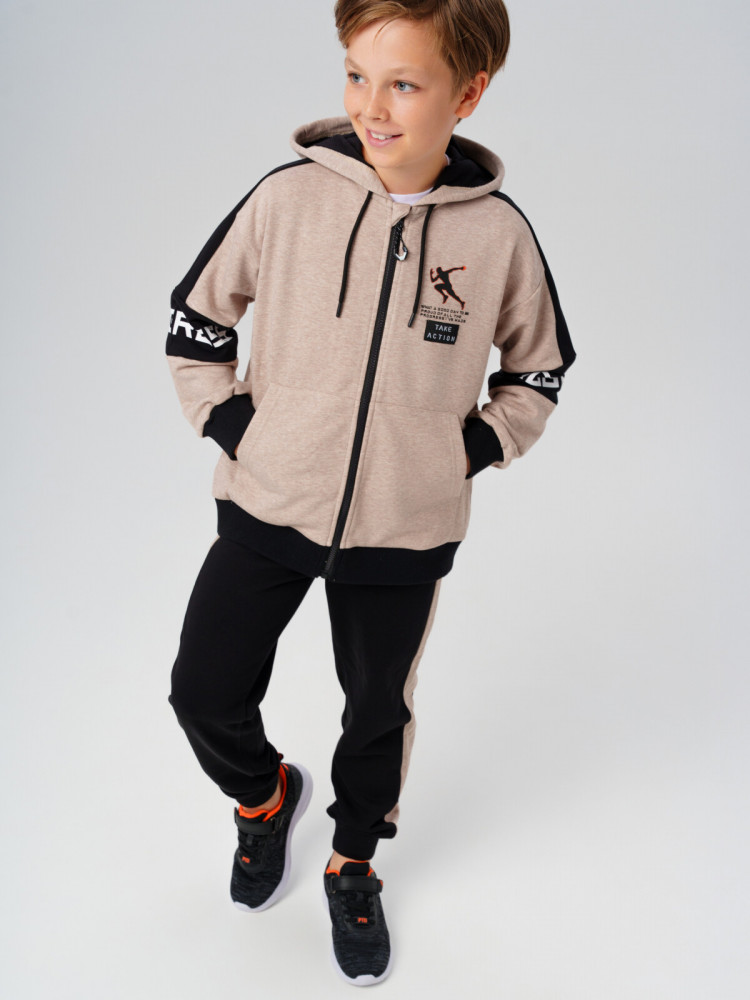 Комплект трикотажный для мальчиков: толстовка, брюки | PlayToday