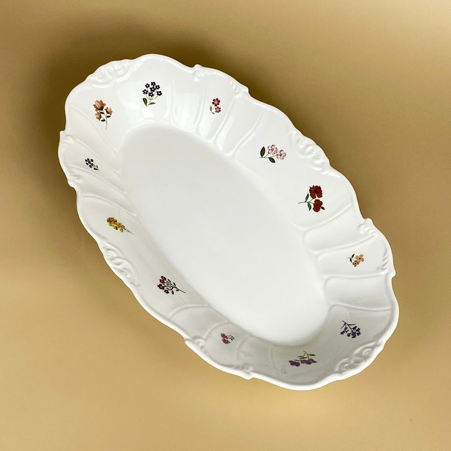 Блюдо овальное «Крокус» | Крокус | Lenardi