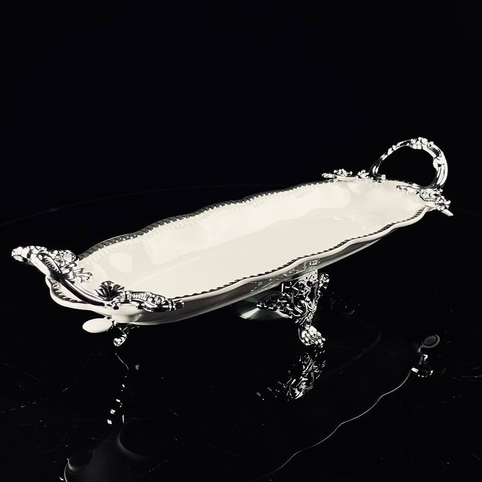 Блюдо на ножках с ручками «Atlantis» | Atlantis | Lenardi