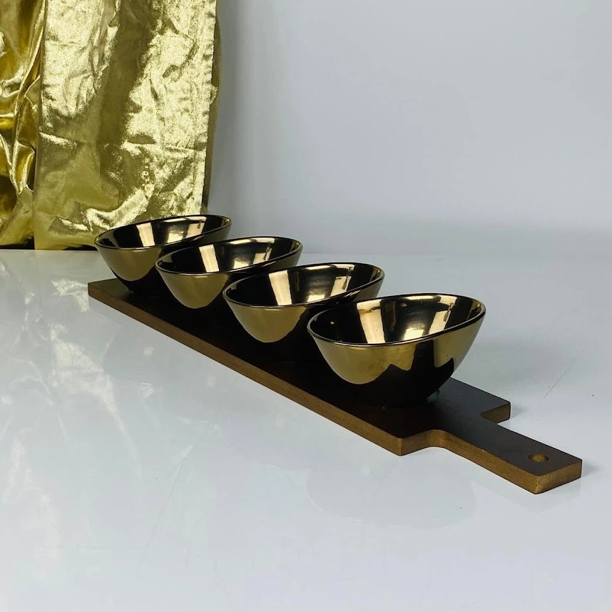 Набор салатников на подставке «Винтаж» | Винтаж | Lenardi