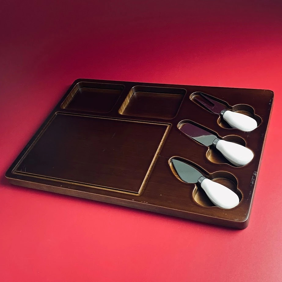 Доска сервировочная с приборами для сыра «Tropical» | Tropical | Lenardi