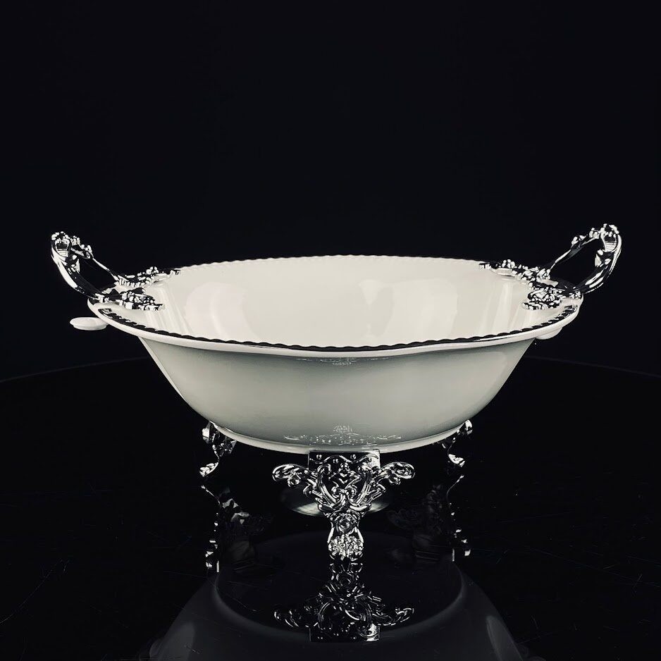 Блюдо глубокое на ножках с ручками «Atlantis» | Atlantis | Lenardi
