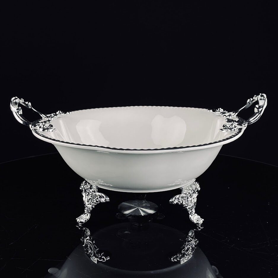 Блюдо глубокое на ножках с ручками «Atlantis» | Atlantis | Lenardi