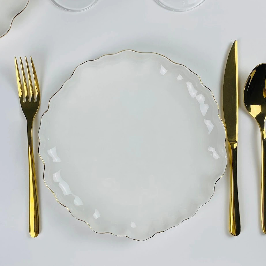 Набор тарелок «Ванесса золото» | Ванесса золото | Lenardi