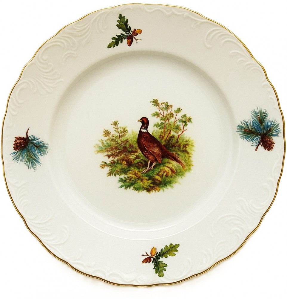 Тарелка «Охота-фазан» | Rococo. Охота | Cmielow