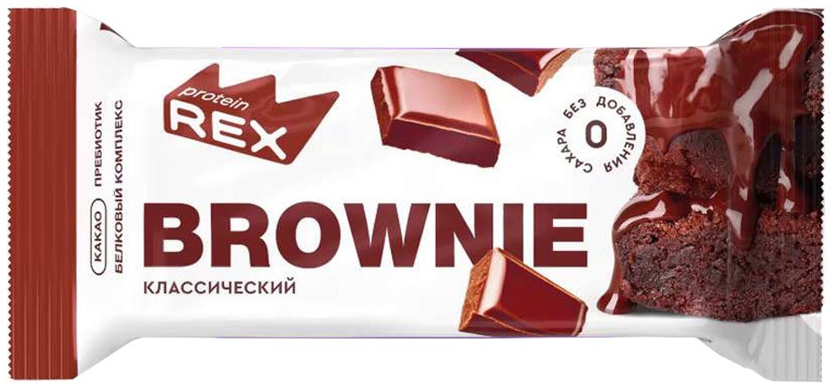 Пирожное протеиновое классическое «Brownie» | Protein Rex