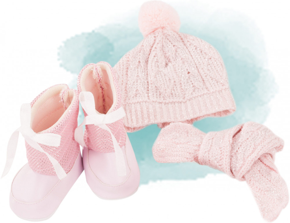 Комплект одежды для кукол «Шапочка, шарфик и ботиночки» | Gotz