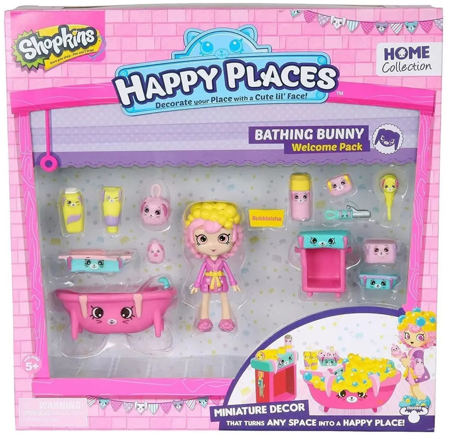 Игровой набор «Купание кролика» | Happy places | Shopkins