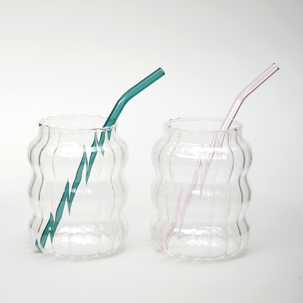 Набор стаканов со стеклянными трубочками | Agness