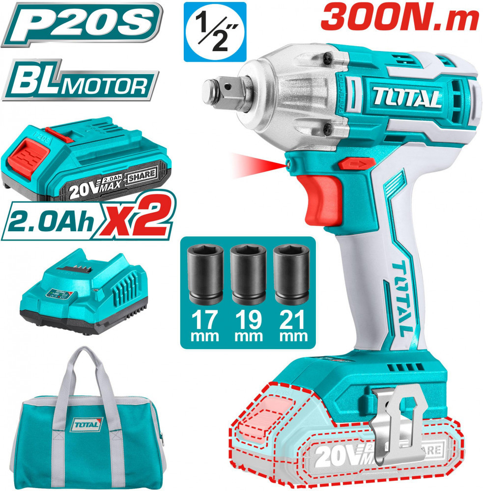 Аккумуляторный гайковёрт TIWLI2001 | Total