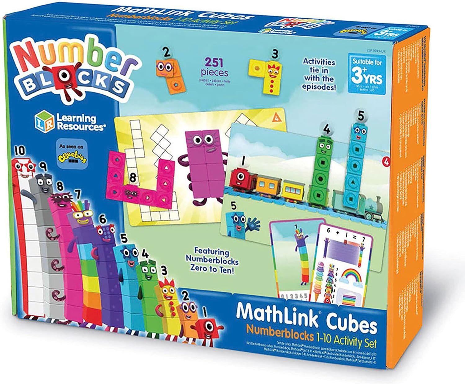 Набор активностей с математическими кубиками «Numberblock от 1 до 10» | Learning Resources