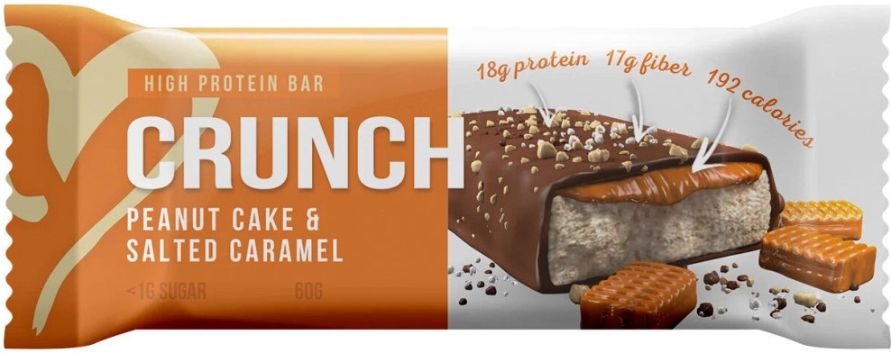 Батончик протеиновый со вкусом арахисового пирога и соленой карамели | Crunch | BootyBar