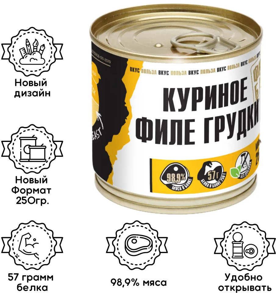 Куриное филе грудки | Фитнес-банки