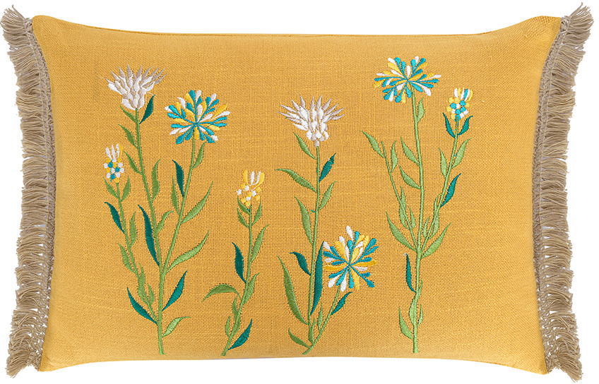 Подушка декоративная «Radiant bloom» | Ethnic | Tkano