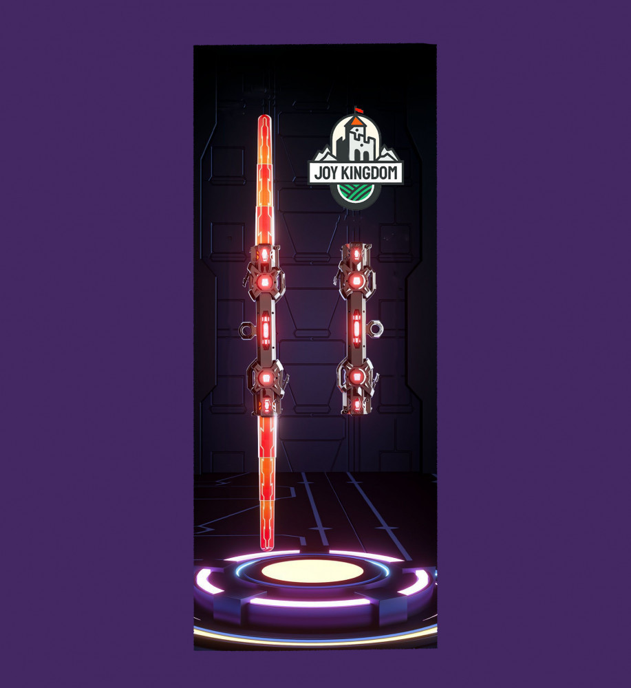 Электрический световой меч джедая с двусторонним лезвием телескопический | Joy Kingdom