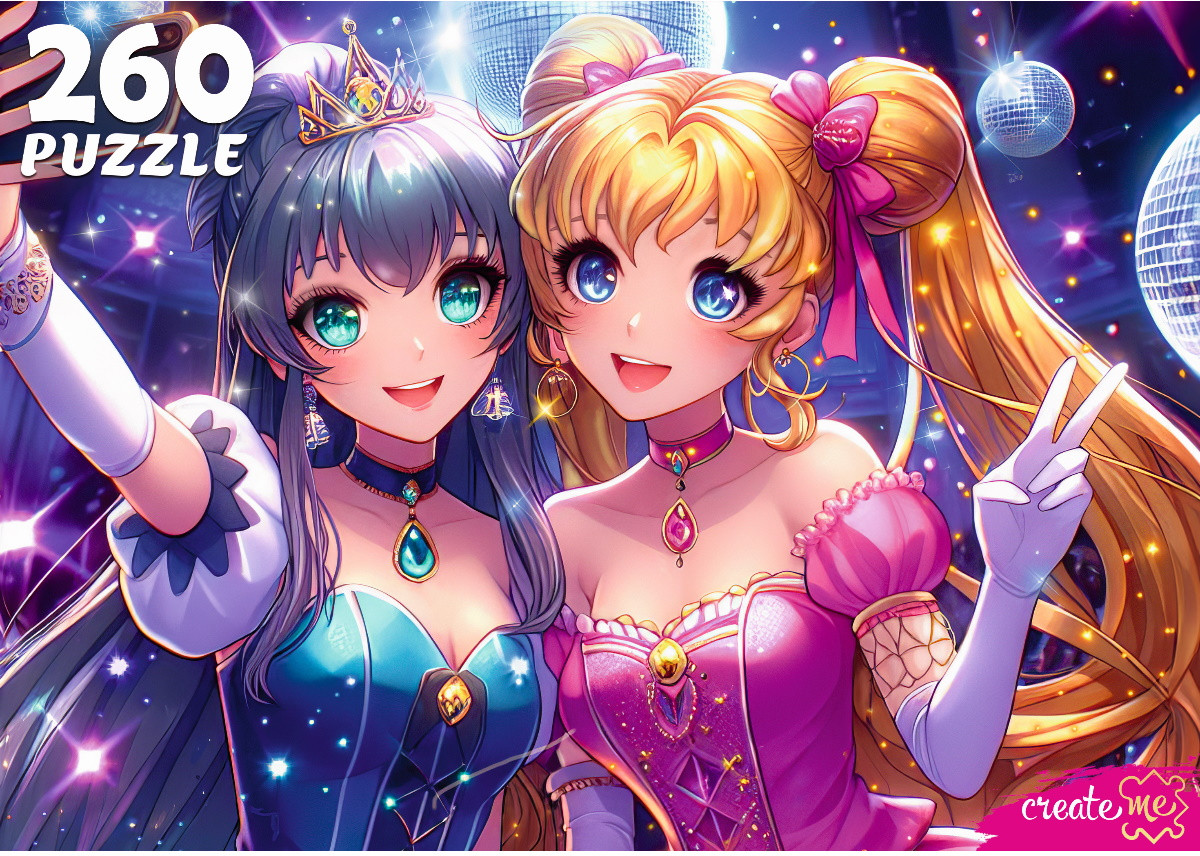 Пазл «Аниме девушки на дискотеке» | Create me | Рыжий кот