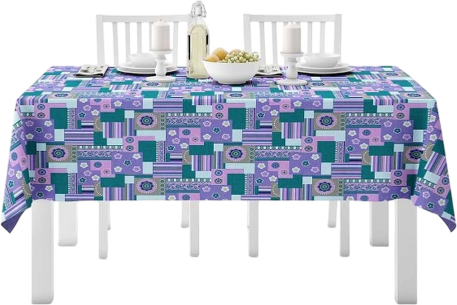 Комплект столового белья из скатерти и салфеток «Орнамент сирень» | Мари Санна