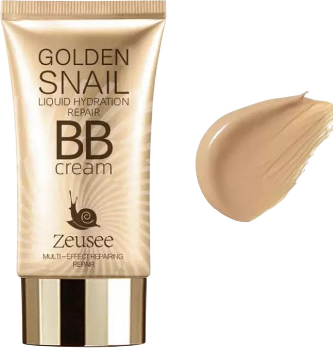 BB-крем для лица «Golden Snail», оттенок Медово-бежевый | Zeusee
