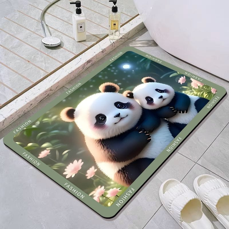 Коврик для ванной «Панды»