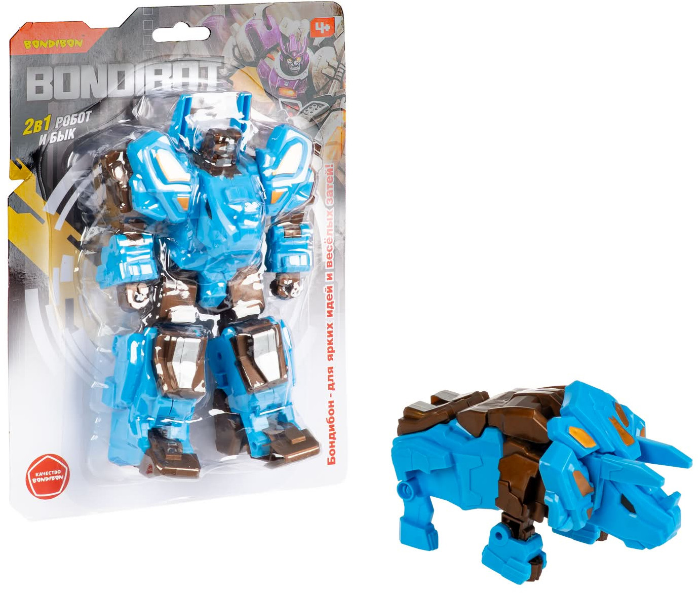 Робот-трансформер «Робот-бык» | Bondibot | Bondibon