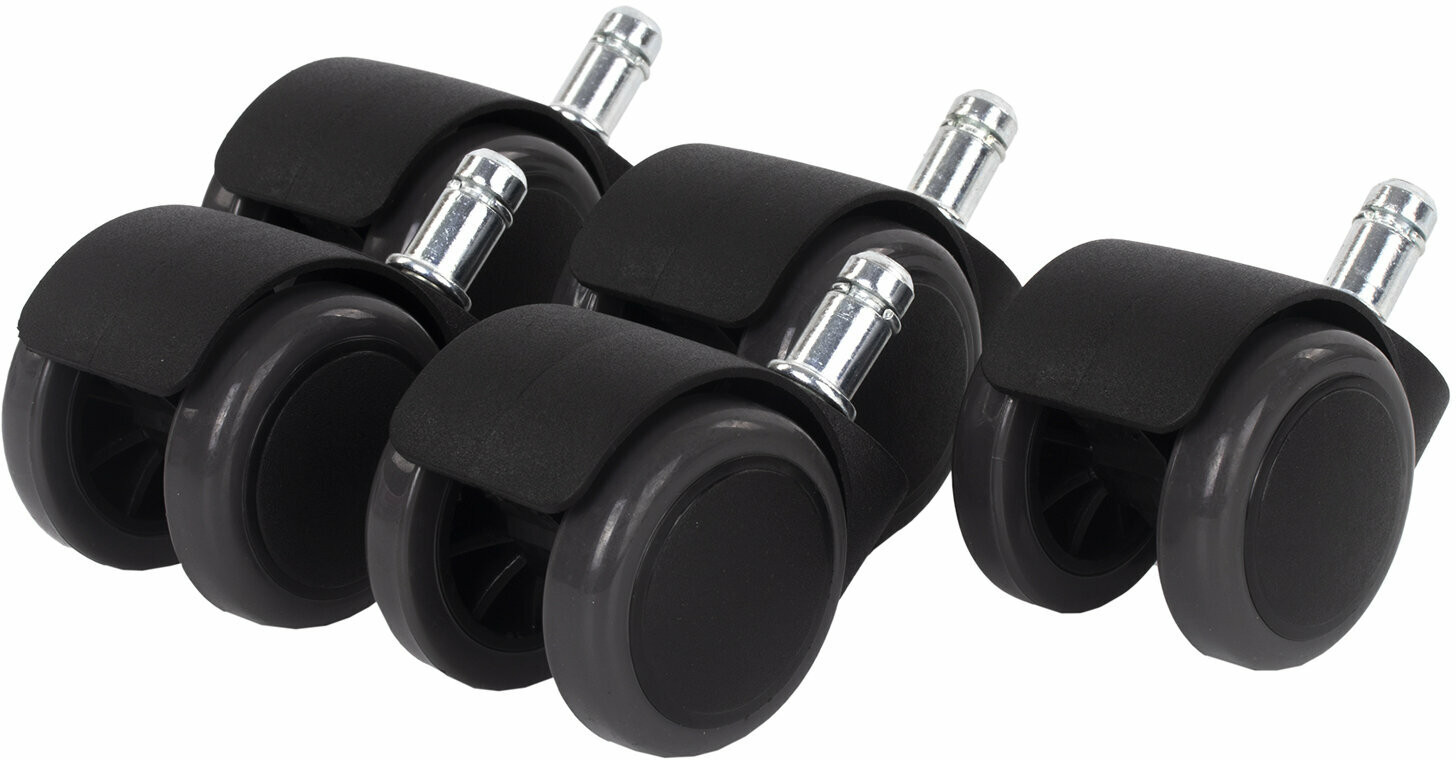 Комплект колес-роликов для кресла прорезиненных | WBZ