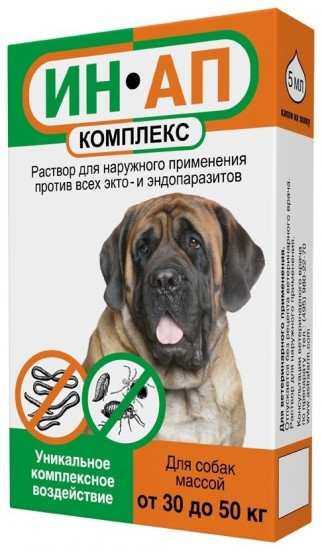 Капли антипаразитные для собак на холку