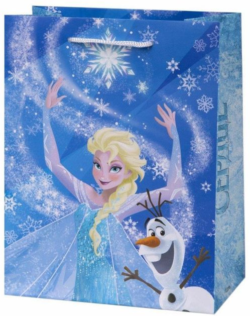 Пакет подарочный «Эльза и Олаф» | Холодное сердце | Феникс Презент