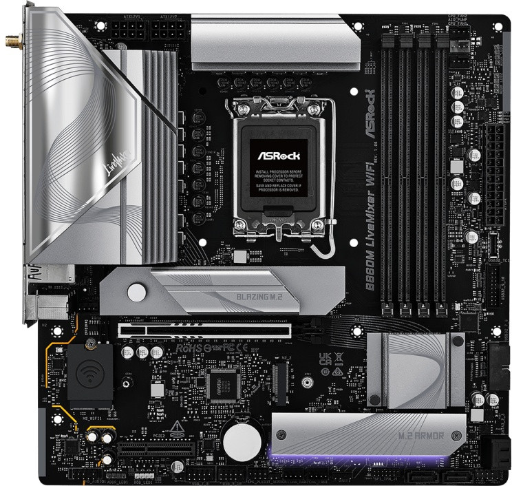 Материнская плата B860M LIVEMIXER WIFI DDR5 | ASRock