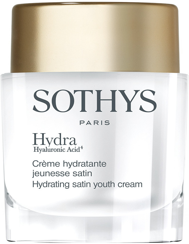 Легкий увлажняющий омолаживающий крем для лица «Hydrating satin youth cream» | Hydra Hyaluronic Acid 4 | Sothys