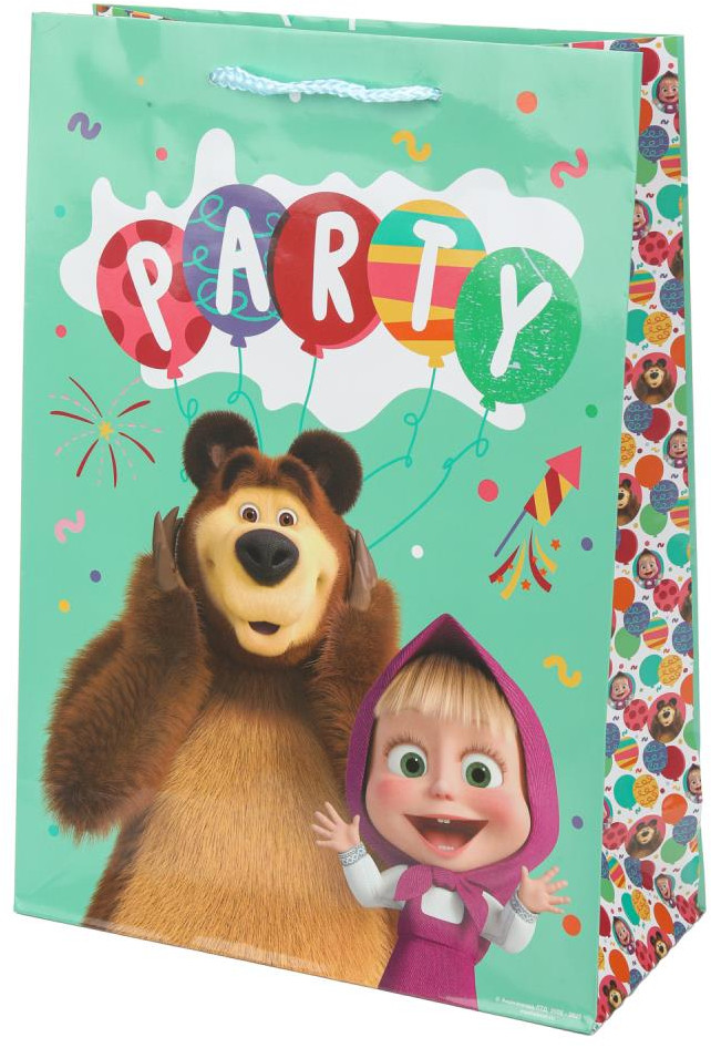 Пакет подарочный «Маша и Медведь» | Чудо праздник