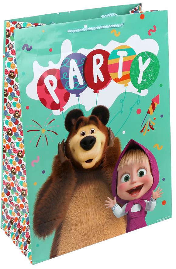 Пакет подарочный «Маша и Медведь» | Чудо праздник