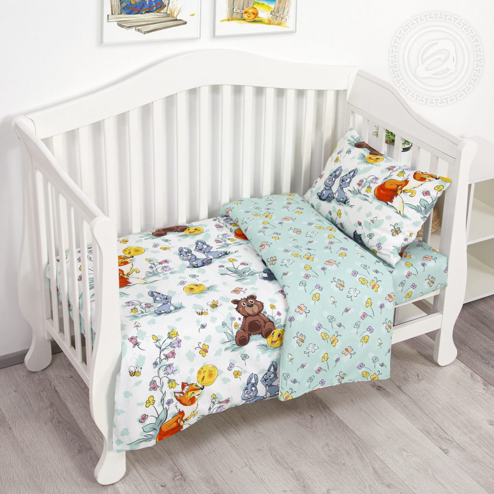 Комплект детского постельного белья «Колобок» | Поплин ясельный | АртПостельКа