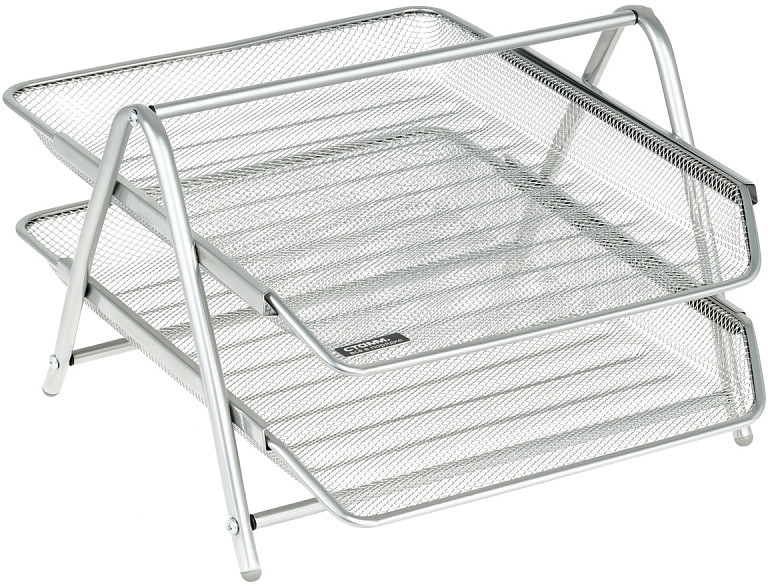 Лоток для бумаг горизонтальный двухсекционный | Стамм