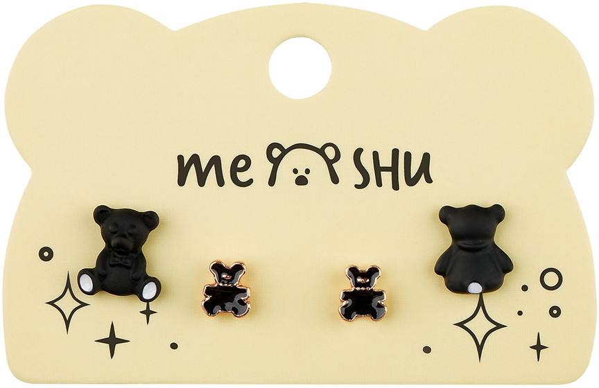 Комплект серёг «Bears» | Meshu