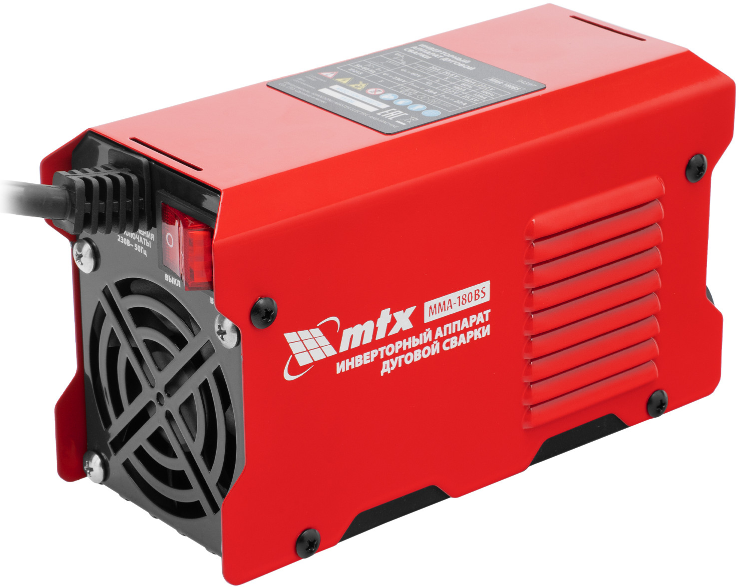 Аппарат инверторный дуговой сварки «MMA-180BS» | Matrix MTX