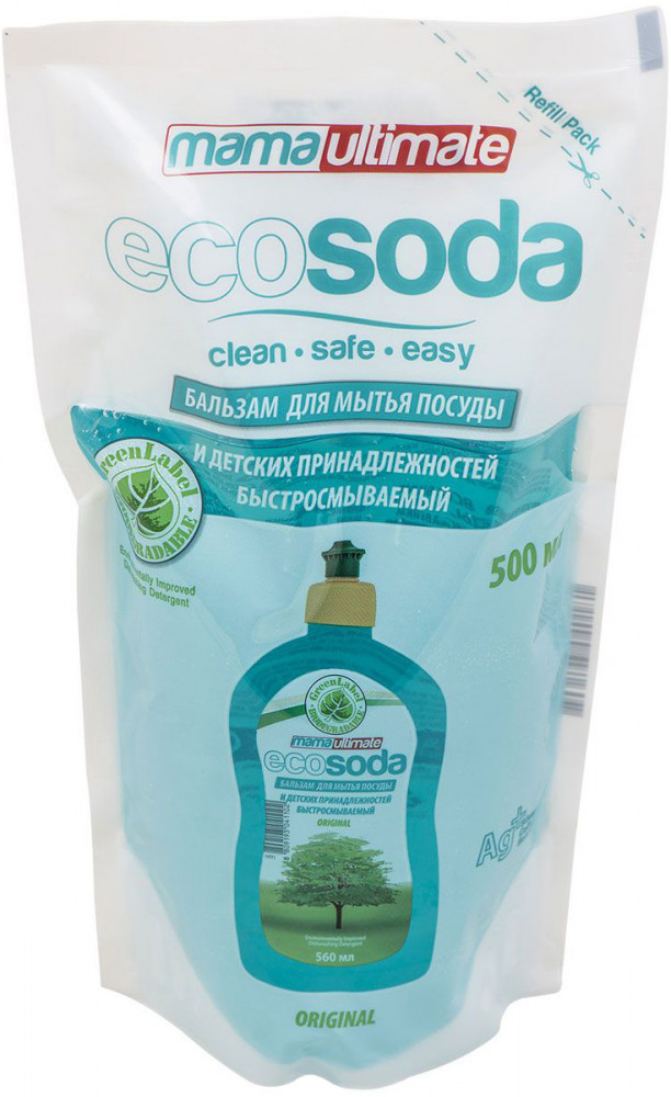 Бальзам для мытья посуды «EcoSoda Original» | Mama Ultimate